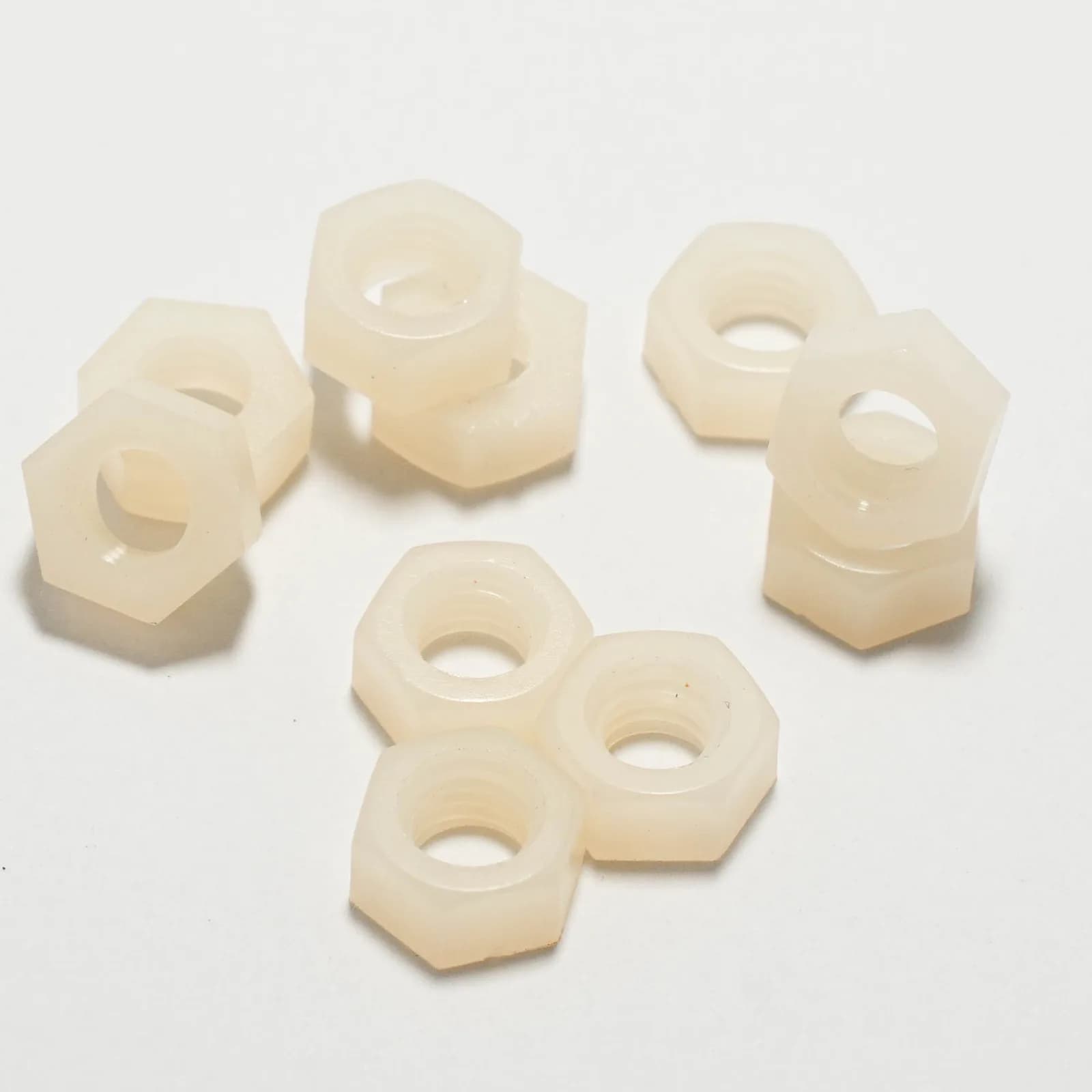 Nylon Hex Nuts, product photograph 1