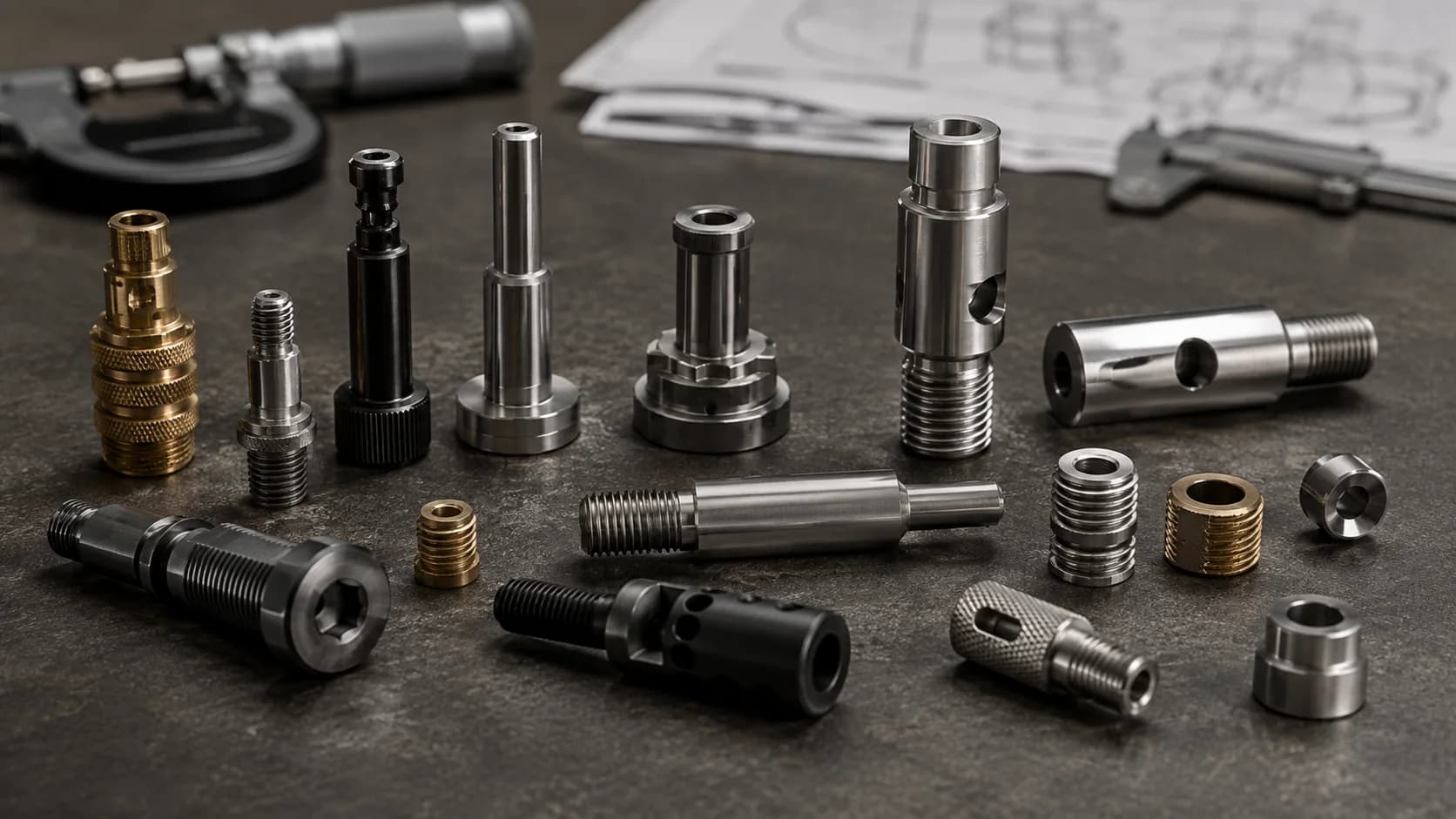 Precision fasteners reviewed against dimensional drawings.