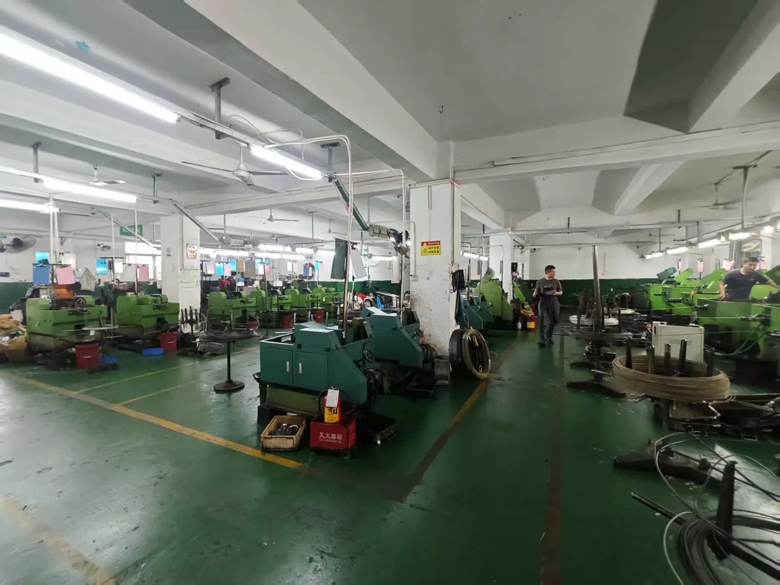 The production floor